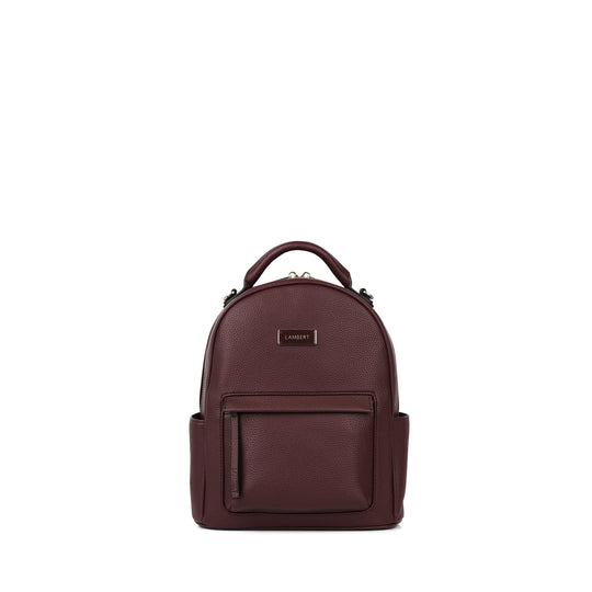The Maude – 3-in-1 Vegan Leather Backpack in Mahogany