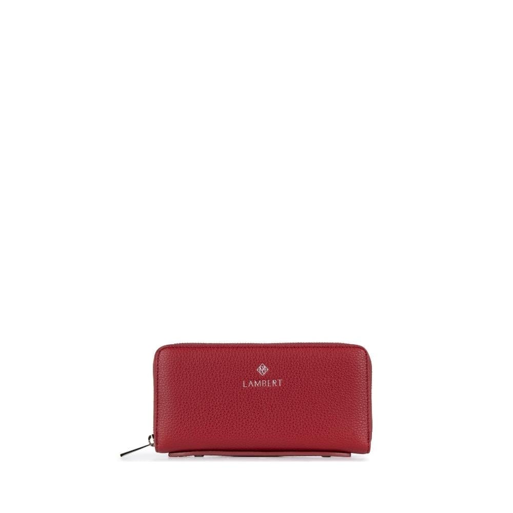 Le Meli - Portefeuille en cuir vegan rouge