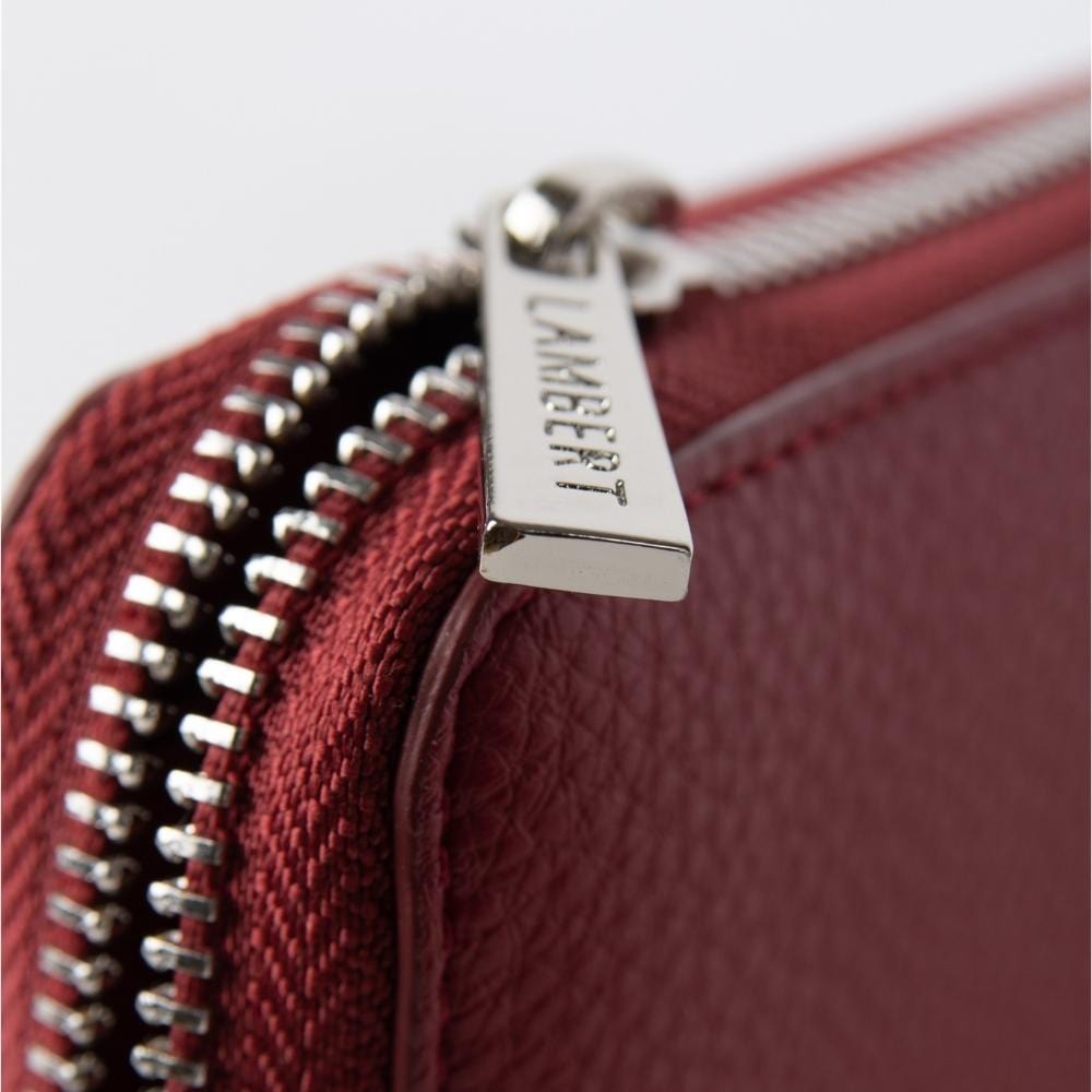 Le Meli - Portefeuille en cuir vegan rouge