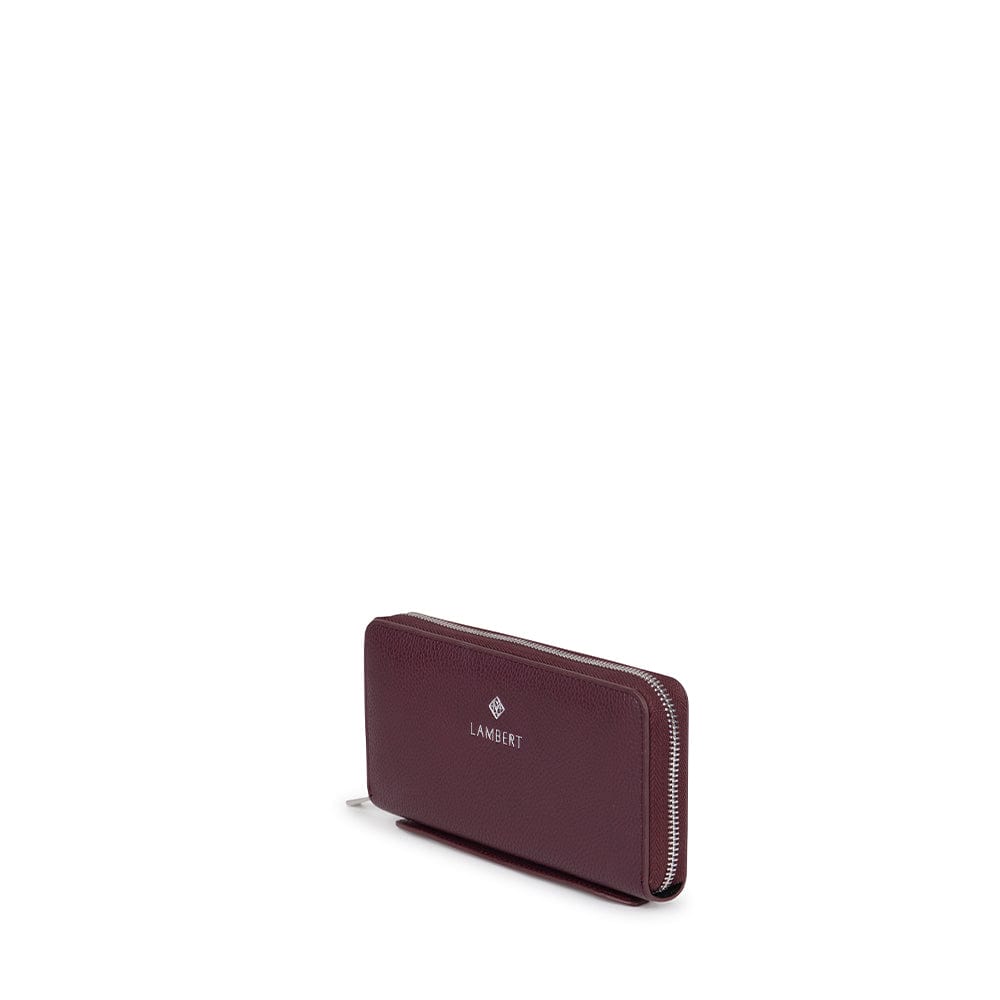 Le Meli - Portefeuille en cuir vegan cabernet