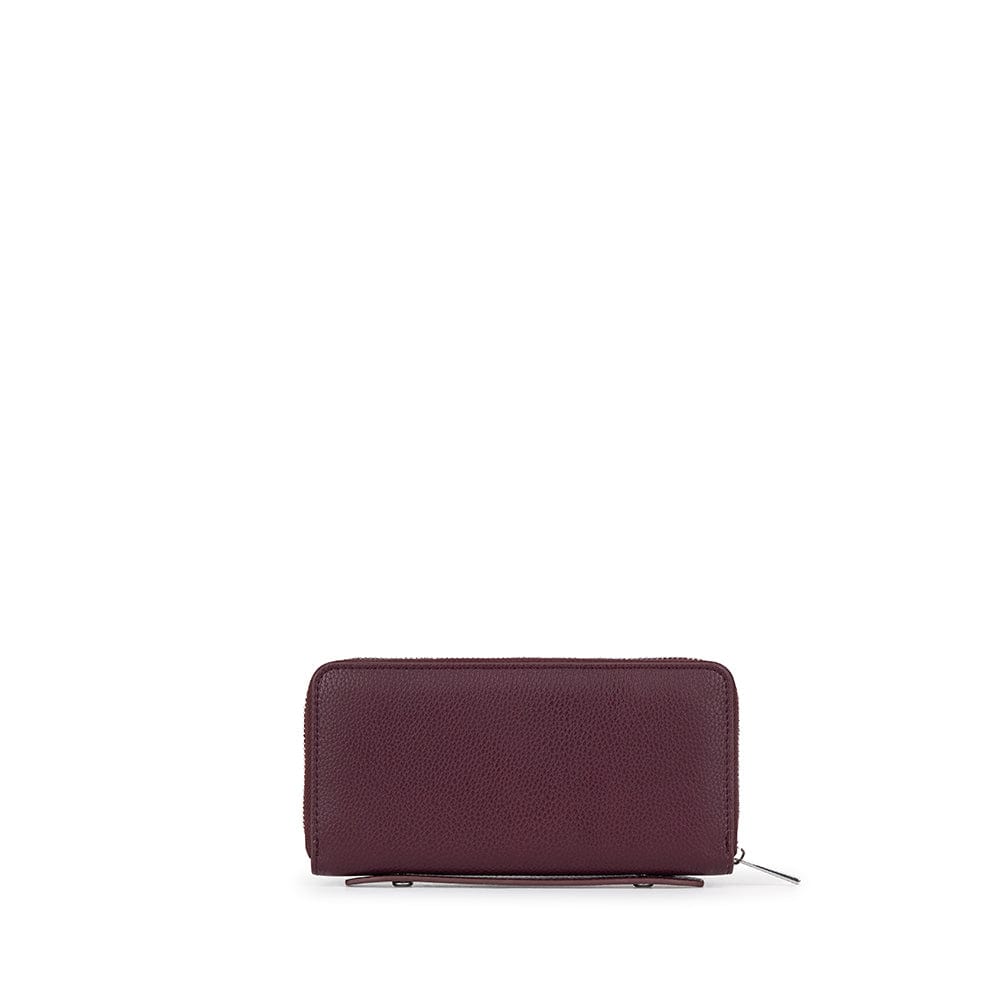 Le Meli - Portefeuille en cuir vegan cabernet