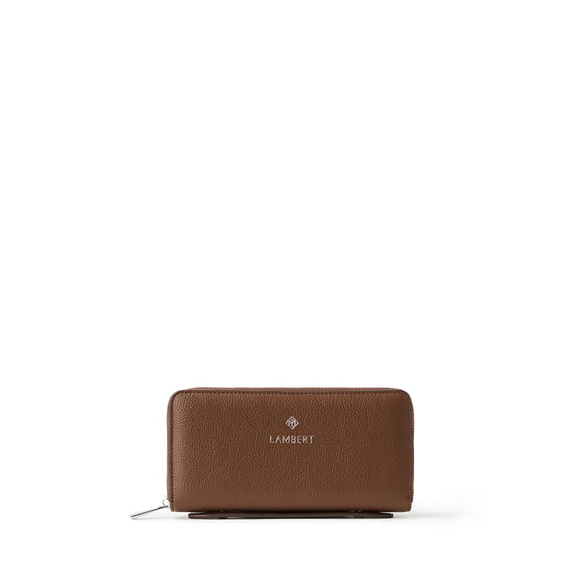 Le Meli – Portefeuille en cuir vegan hazelnut