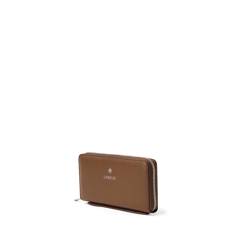Le Meli – Portefeuille en cuir vegan hazelnut