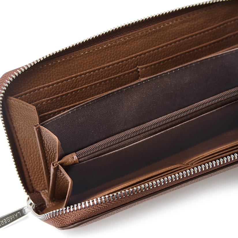 Le Meli – Portefeuille en cuir vegan hazelnut