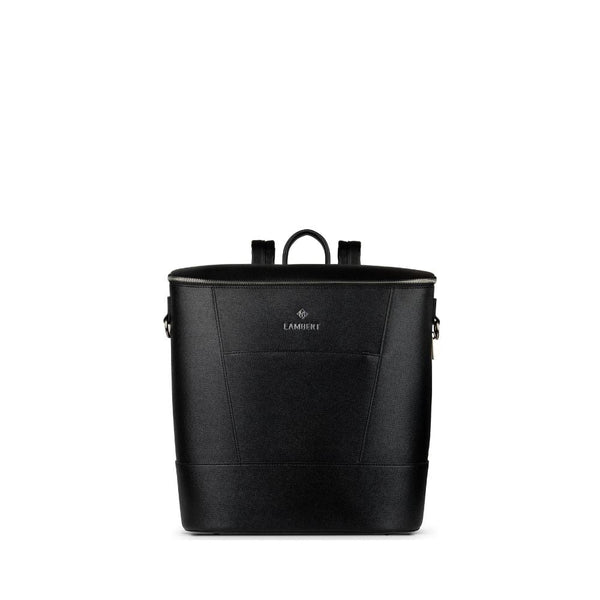 Le Mia - Sac à couches en cuir vegan noir