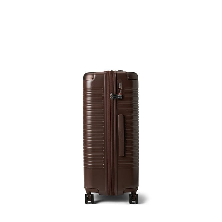 The Milan – Medium Checked Luggage in Chocolate
