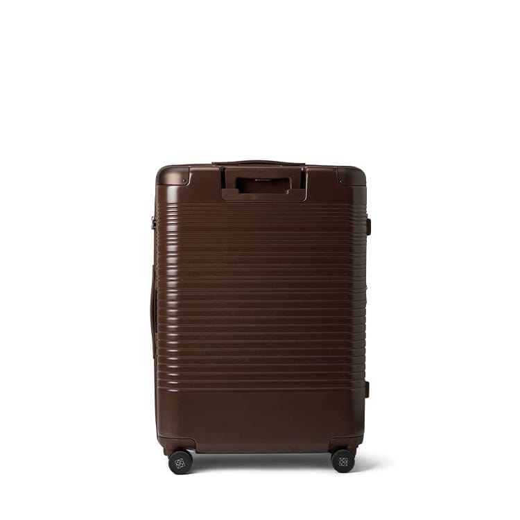The Milan – Medium Checked Luggage in Chocolate