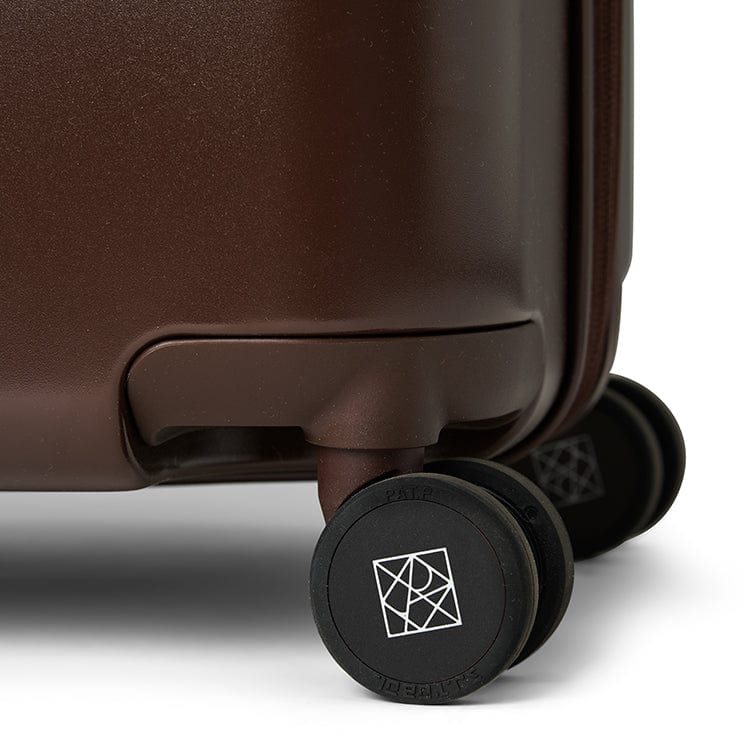 The Milan – Medium Checked Luggage in Chocolate