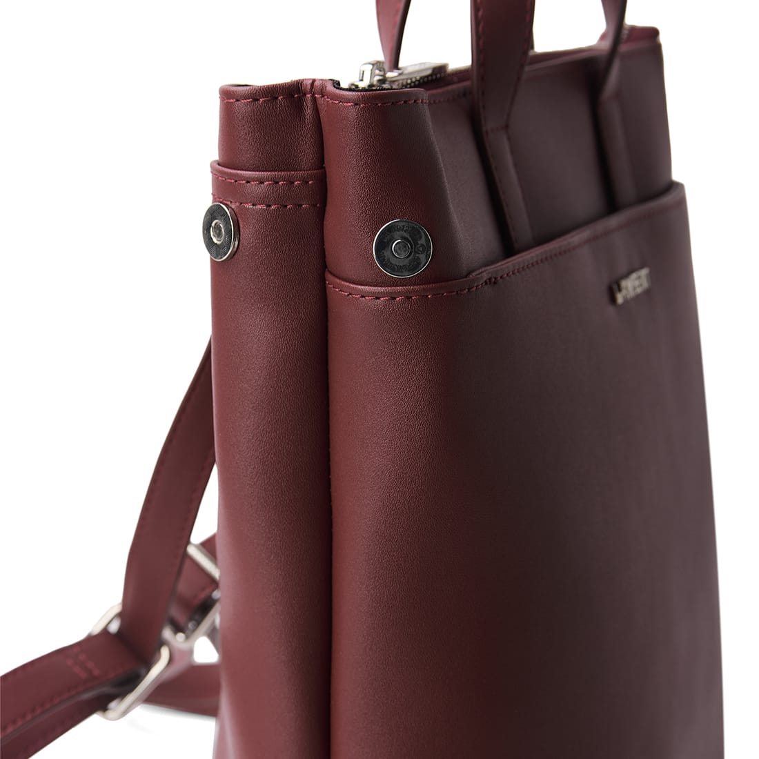 Le Millie - Sac à dos en cuir vegan cassis