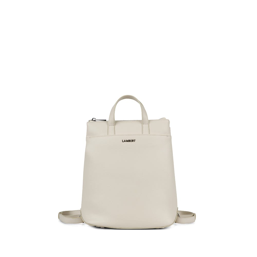 The Millie - Porcelain Vegan Leather Backpack black