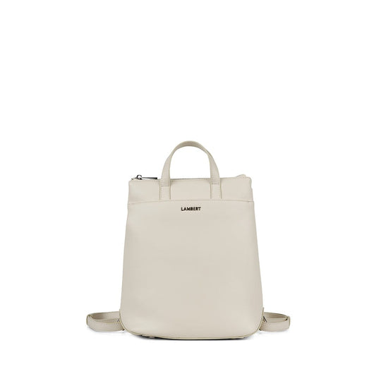The Millie - Porcelain Vegan Leather Backpack black