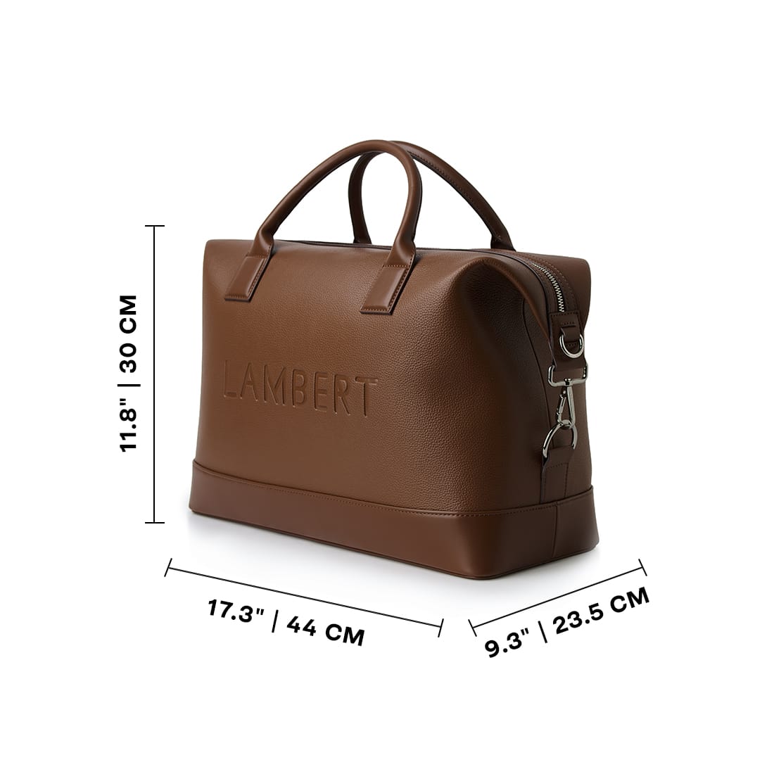 Le Mae - Petit sac de voyage en cuir vegan hazelnut