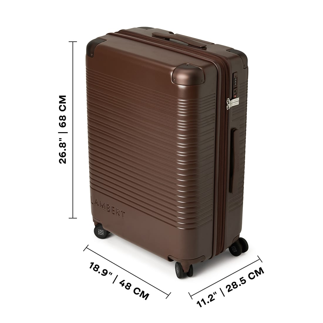 La Milan - Valise d’enregistrement moyenne chocolate