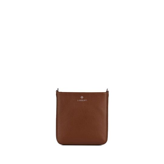 Le Natalia - Sac bandoulière en cuir vegan hazelnut
