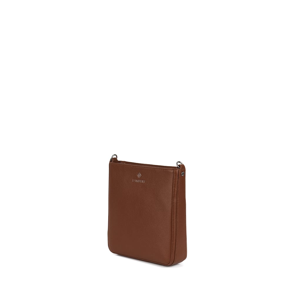 Le Natalia - Sac bandoulière en cuir vegan hazelnut