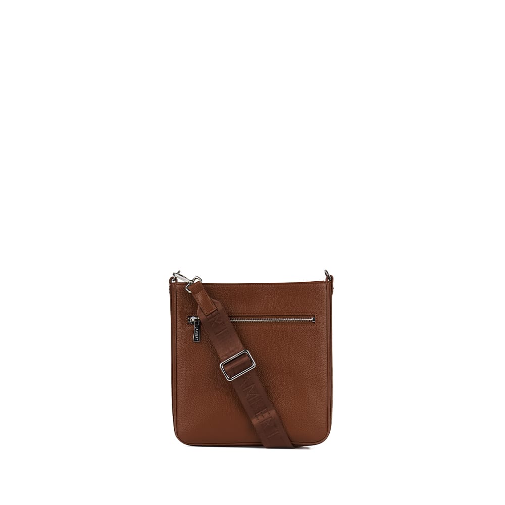 Le Natalia - Sac bandoulière en cuir vegan hazelnut