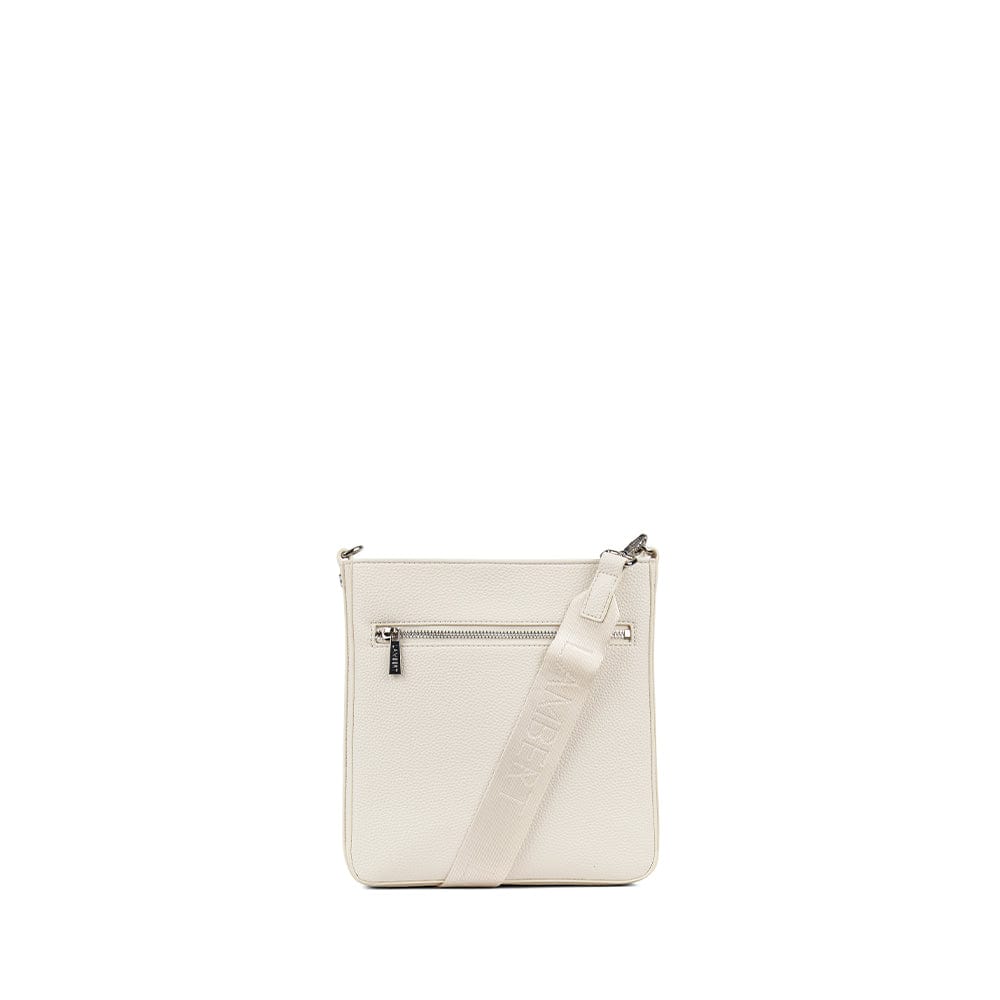Le Natalia - Sac bandoulière en cuir vegan porcelain