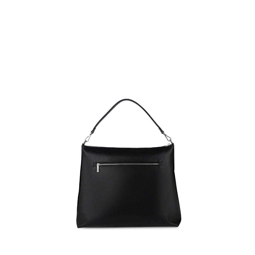 The Nellie - Black Vegan Leather Tote Bag