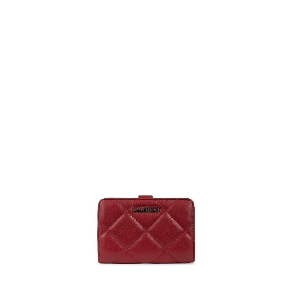 The Nora - Rouge Quilted Vegan Leather Wallet