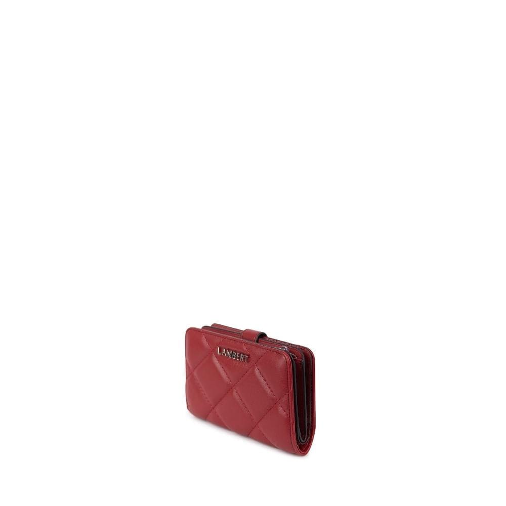 The Nora - Rouge Quilted Vegan Leather Wallet