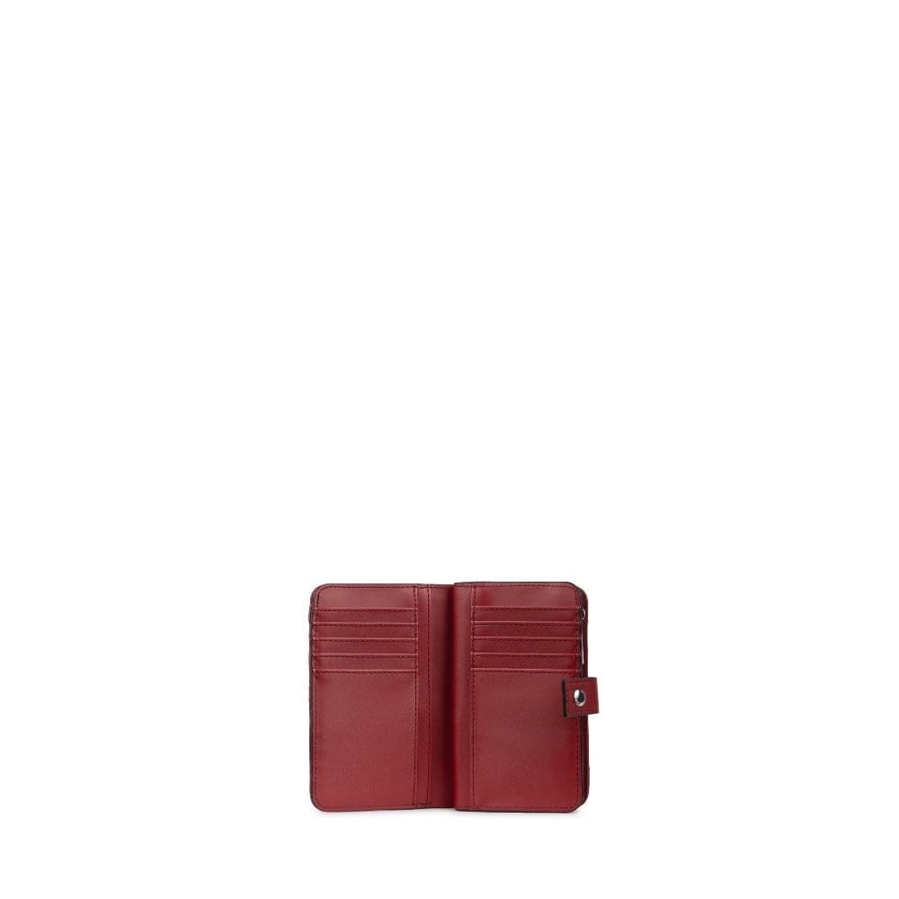 The Nora - Rouge Quilted Vegan Leather Wallet