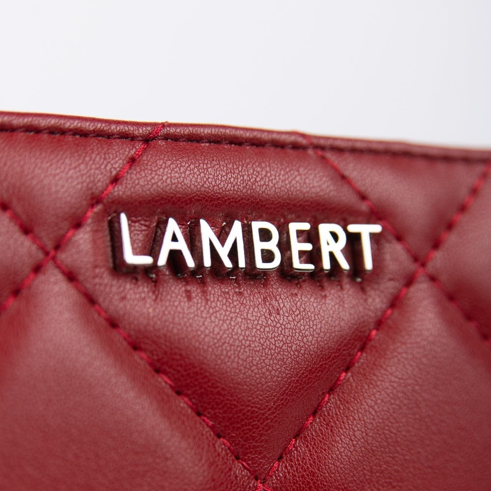The Nora - Rouge Quilted Vegan Leather Wallet