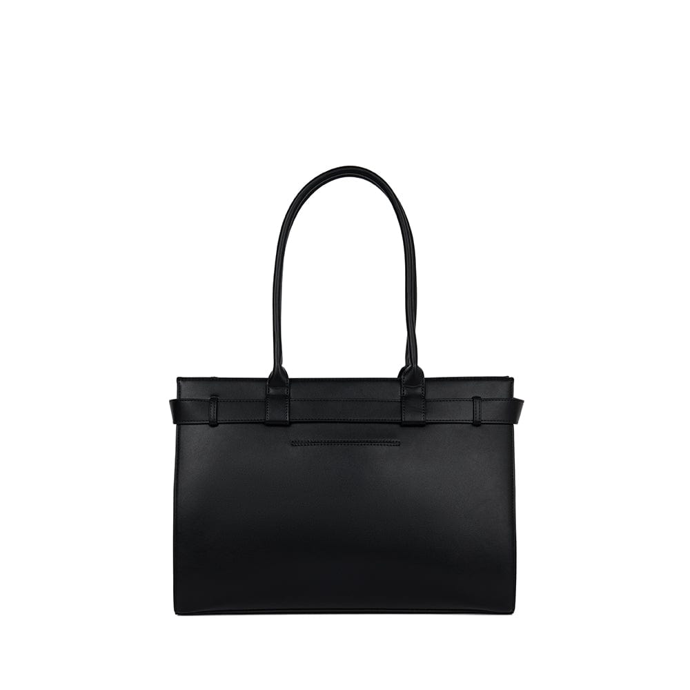 The Odelia – Vegan Leather Tote Bag in Black