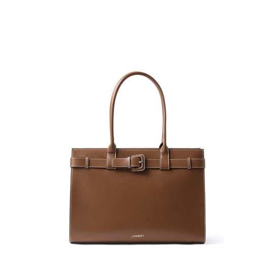 The Odelia – Hazelnut Vegan Leather Tote Bag