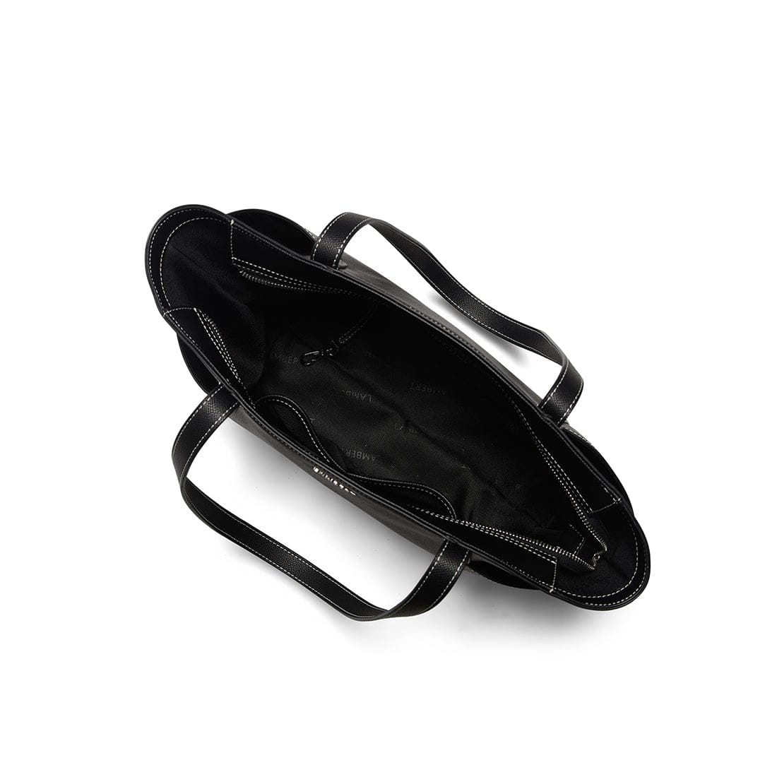 Le Opale - Moyen sac fourre-tout en cuir vegan noir