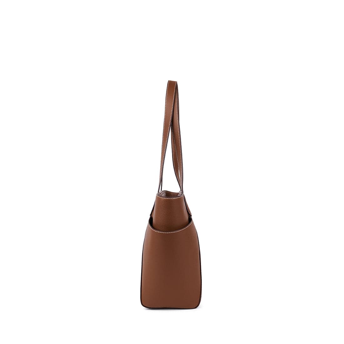 Le Opale - Moyen sac fourre-tout en cuir vegan hazelnut