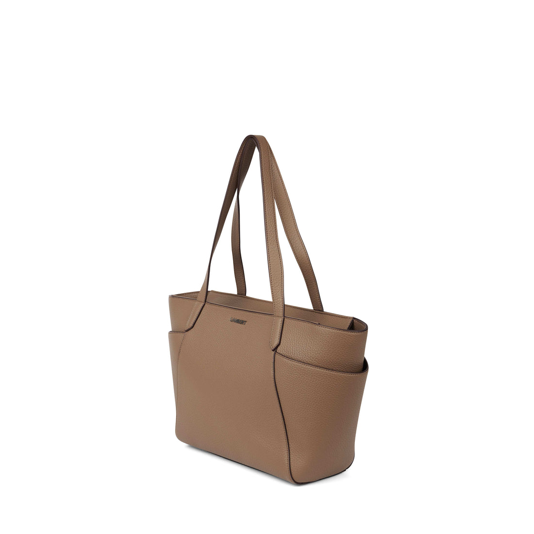 Le Opale - Moyen sac fourre-tout en cuir vegan taupe