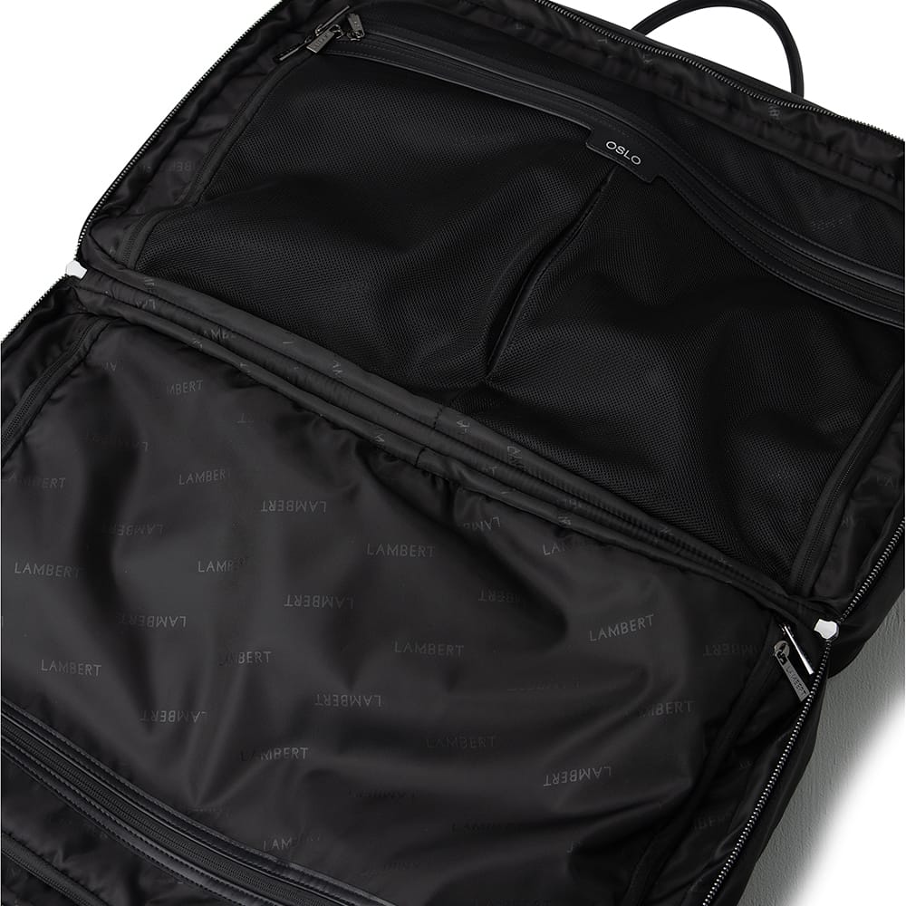 The Oslo - Black Recycled Nylon Travel Bag