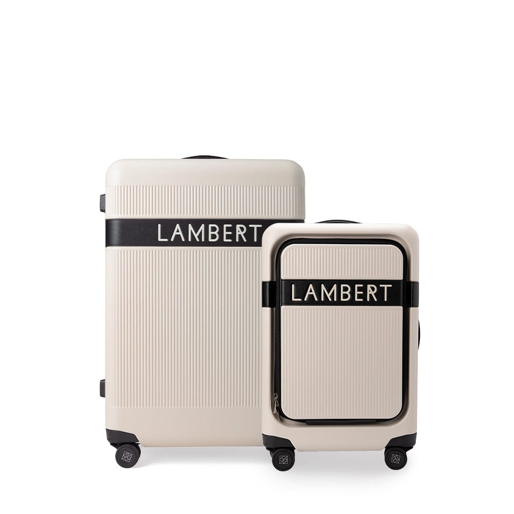 Travel Set - Check-in Suitcase + Carry-On Suitcase in Oyster Mix