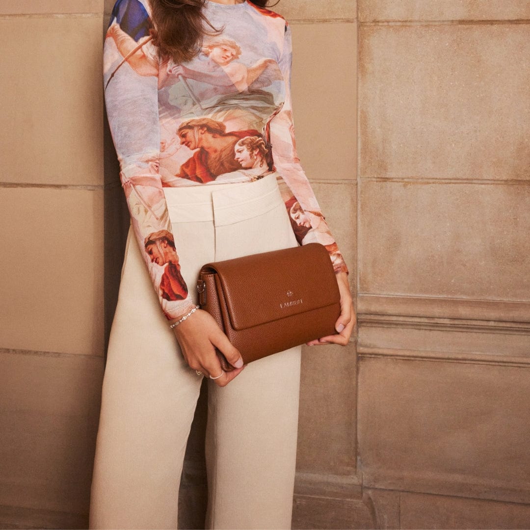 The Judy - Affogato Vegan Leather Crossbody Handbag
