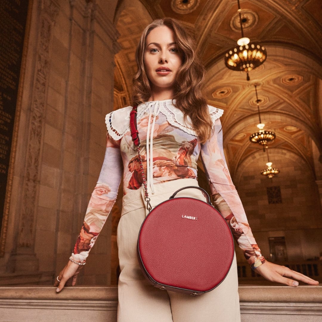 The Livia - 3-In-1 Rouge Vegan Leather Handbag