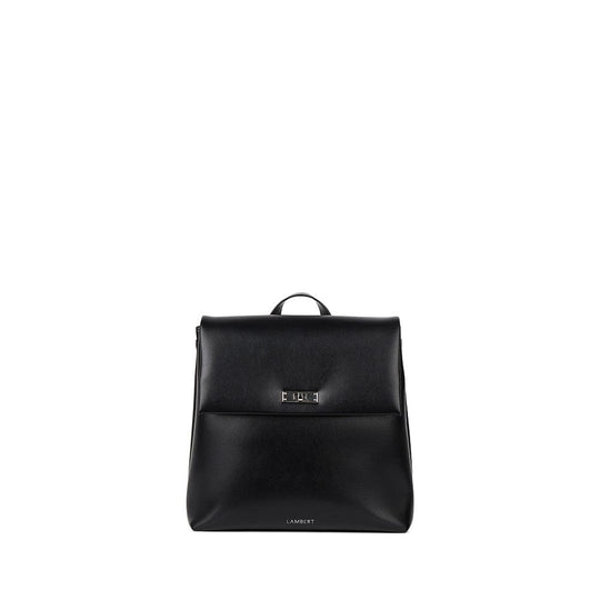 The Polly – Black Vegan Leather Backpack