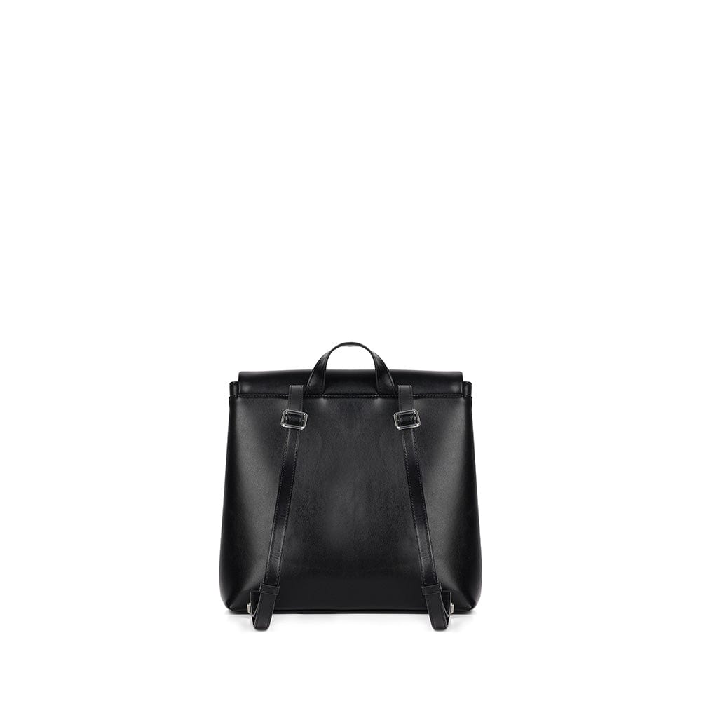 The Polly – Black Vegan Leather Backpack