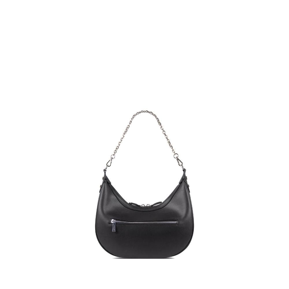 Le Rachel - Sac à main 2-en-1 en cuir vegan noir