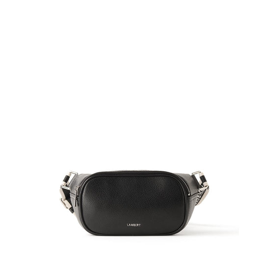 The Sammy - Black Vegan Leather Belt Bag