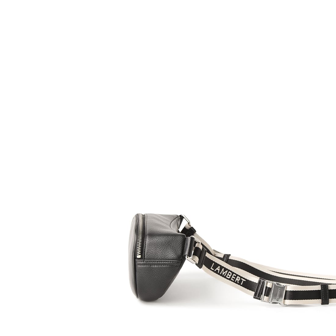 Le Sammy – Sac banane en cuir vegan noir