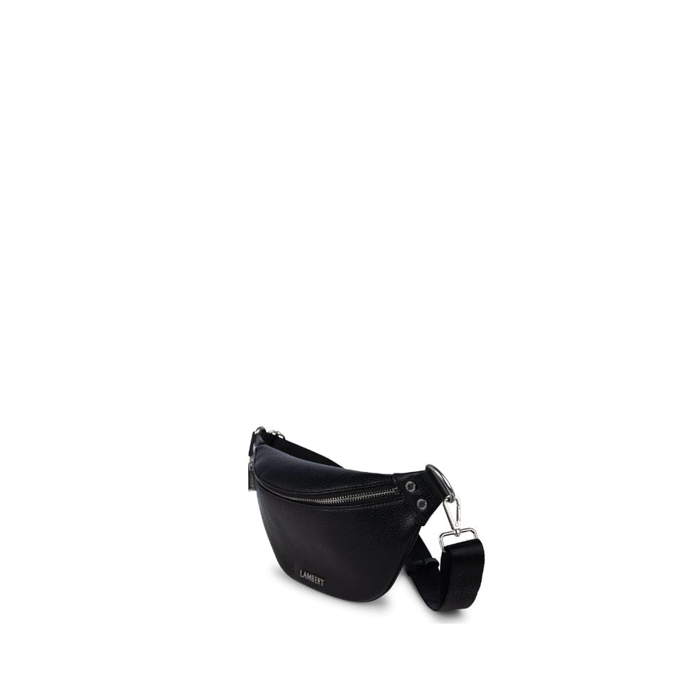 Le Sarah - Sac banane en cuir vegan noir recyclé