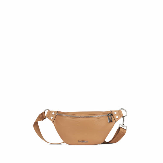 Le Sarah - Sac banane en cuir vegan camel