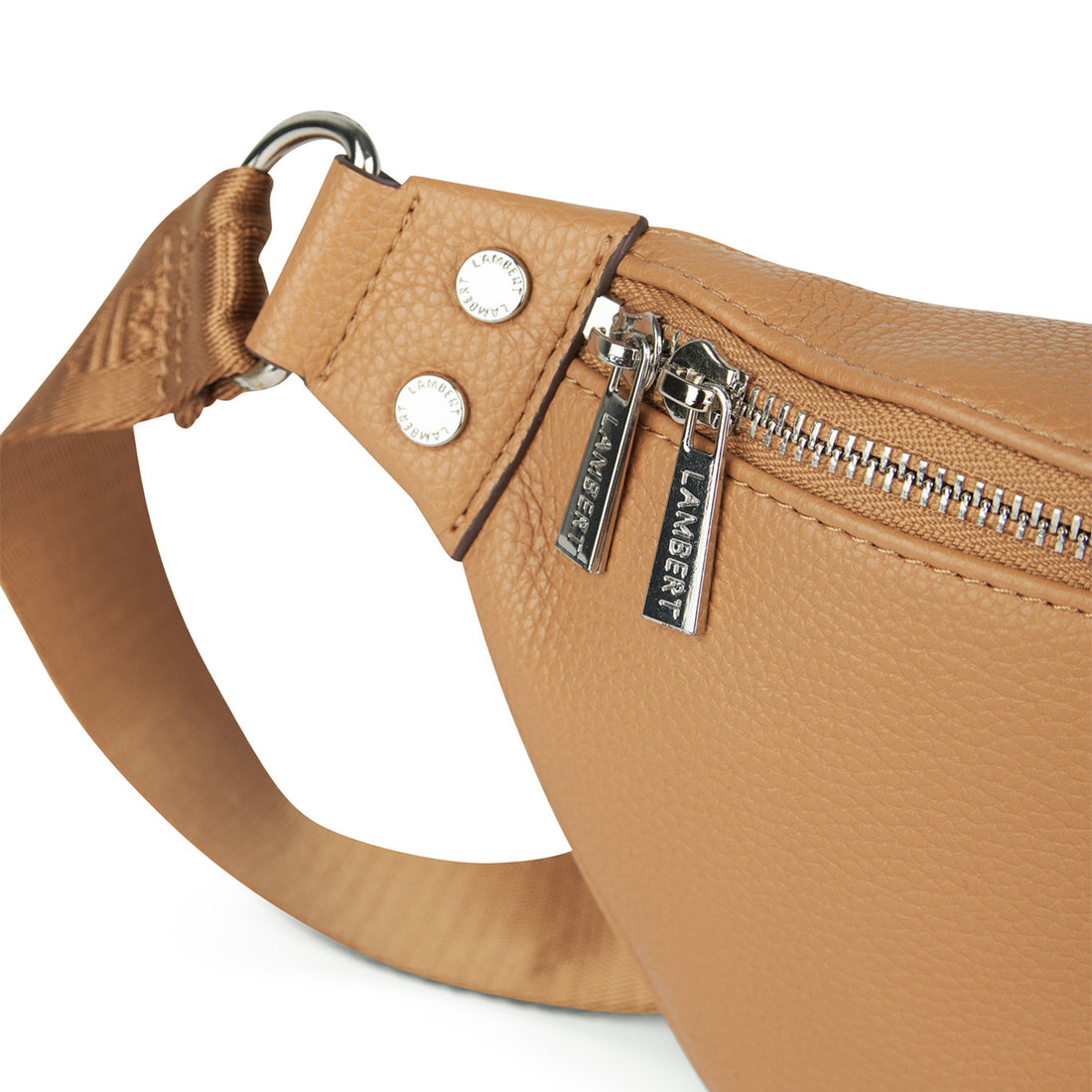 The Sarah – Vegan Leather Belt Bag in Camel