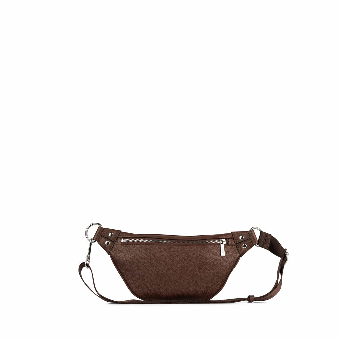 The Sarah – Vegan Leather Belt Bag in Chocolate