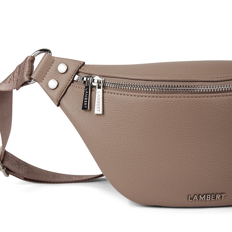 Le Sarah - Sac banane en cuir vegan terra