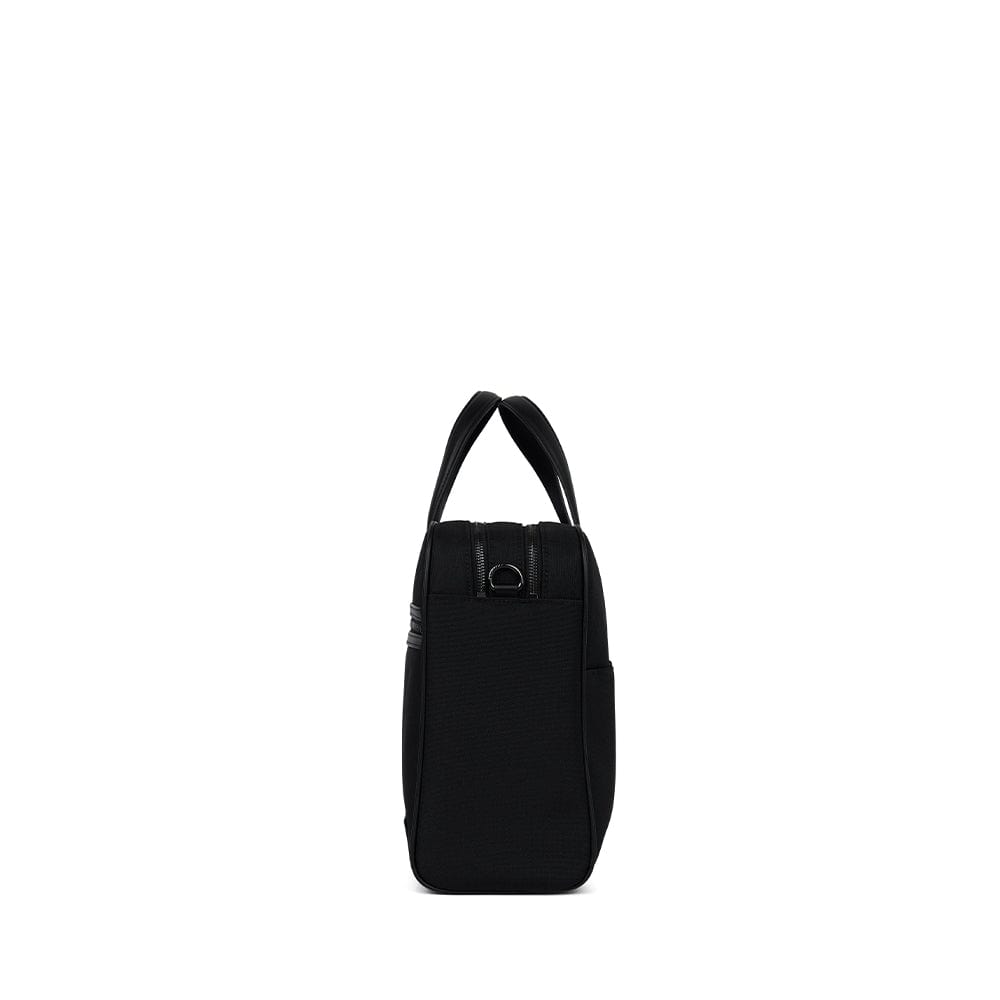 The Sloane – Briefcase in Black Canvas