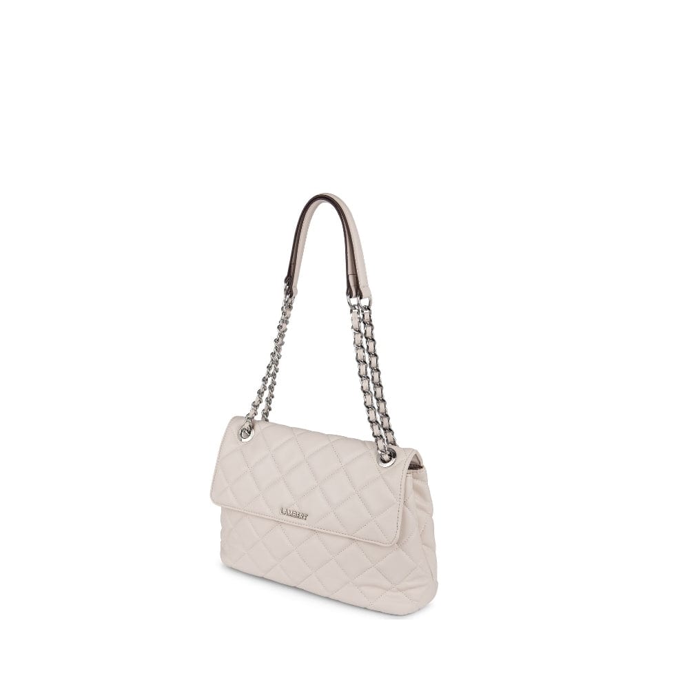 Le Sofia - Sac à main 2-en-1 matelassé en cuir vegan salt