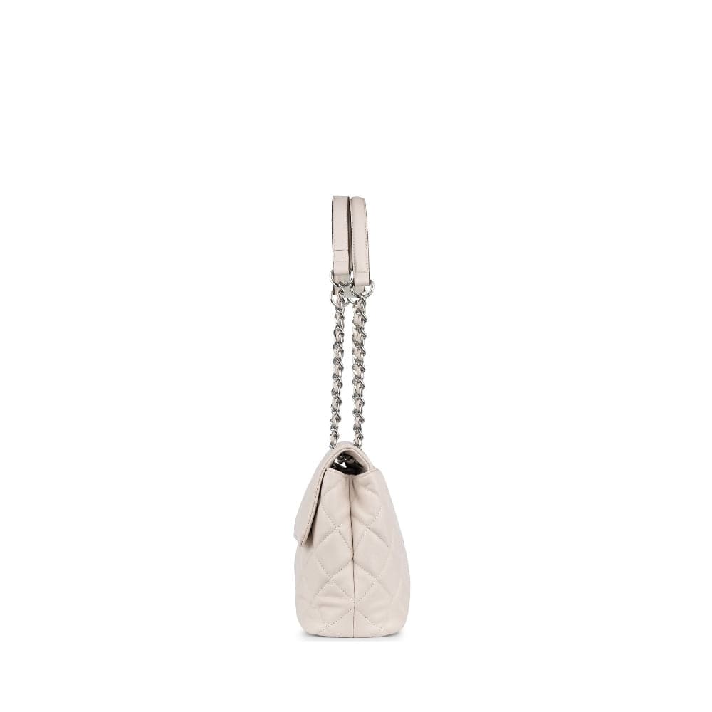 Le Sofia - Sac à main 2-en-1 matelassé en cuir vegan salt