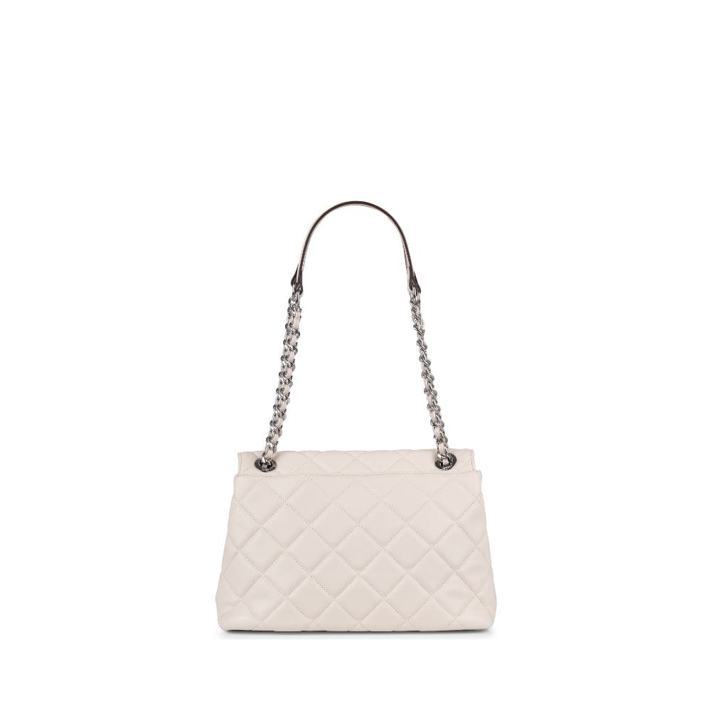 Le Sofia - Sac à main 2-en-1 matelassé en cuir vegan salt