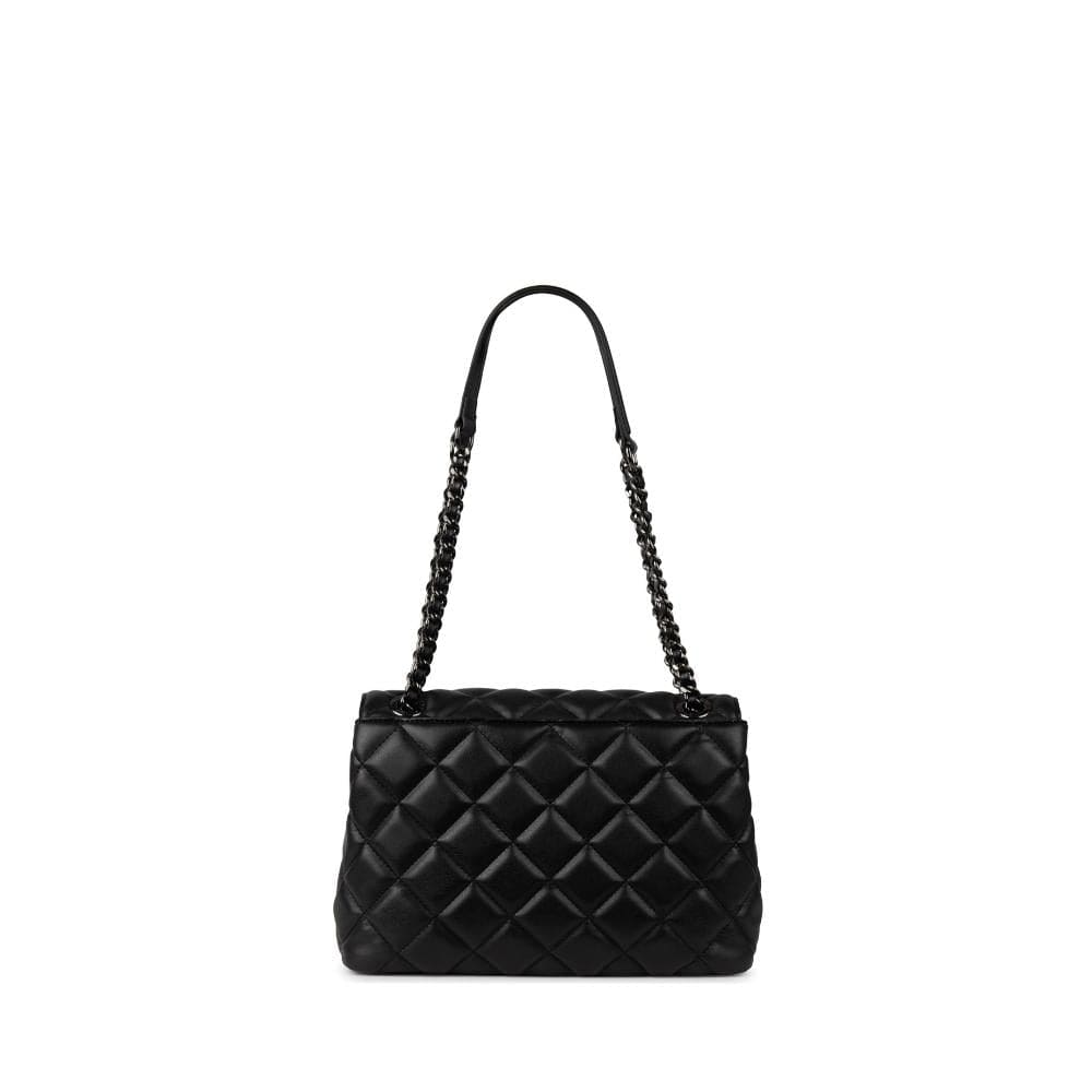 The Sofia 2-in-1 Black Vegan Leather Quilted Crossbody – Lambert